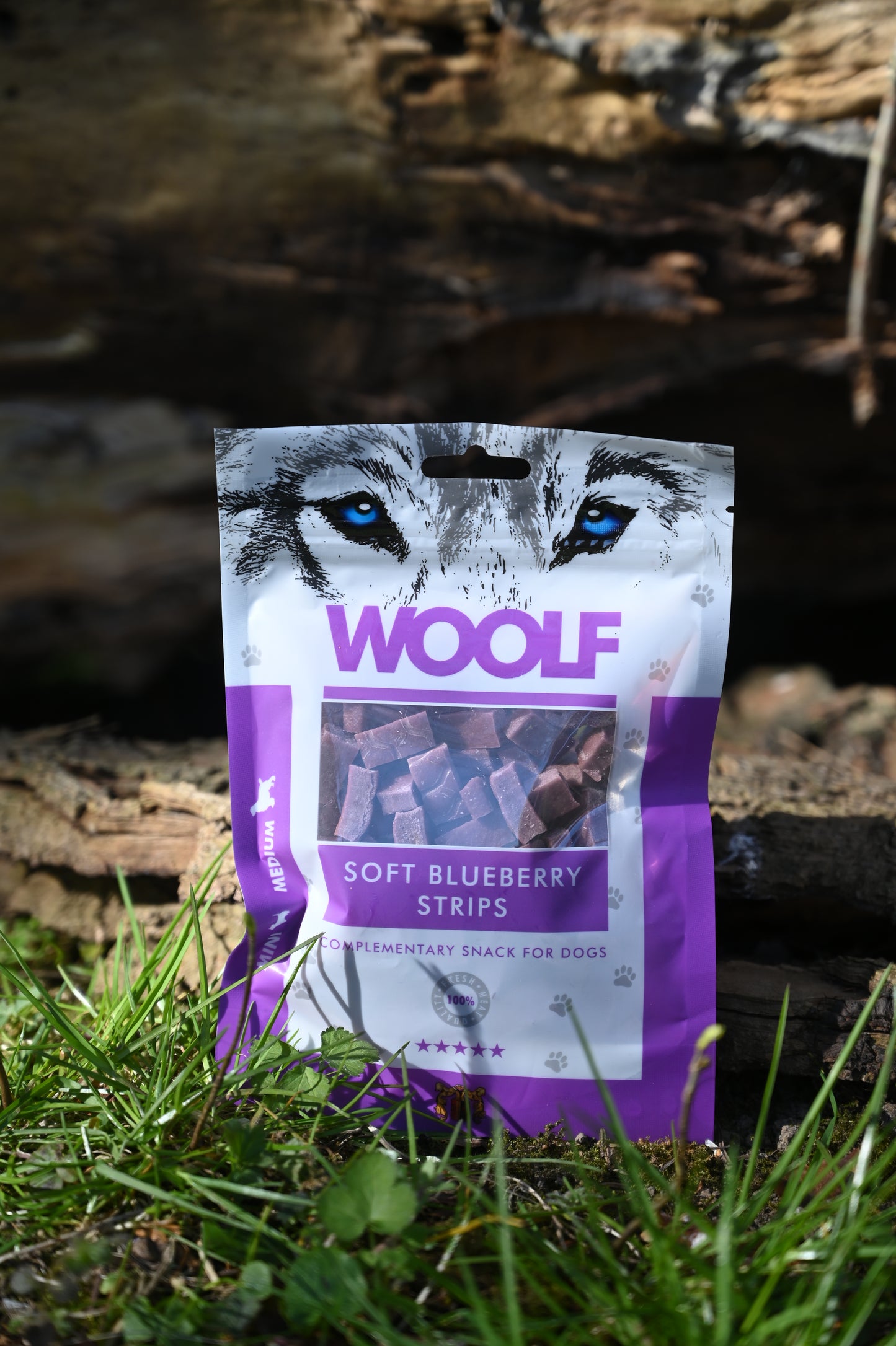 Woolf Soft Strips, Blåbær
